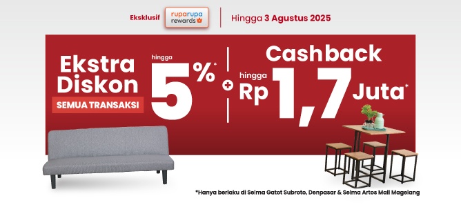 SELMA Ekstra Diskon + Cashback