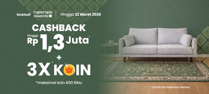 Belanja Ramadan Di SELMA, Bonus Cashback + 3x Koin ruparupa