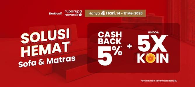 Ada Cashback + Bonus 5x Koin di SELMA