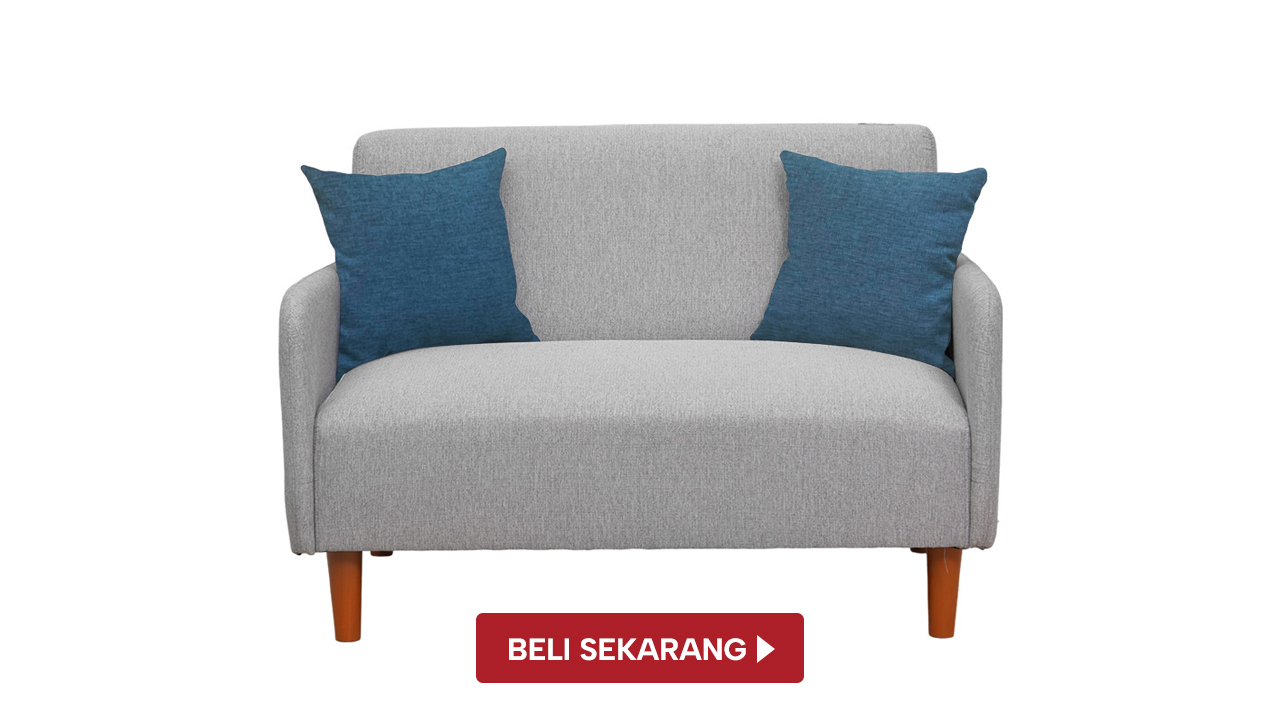 Sofa Fabric 2 Seater Carmelia - Sofa Nyaman - Selma