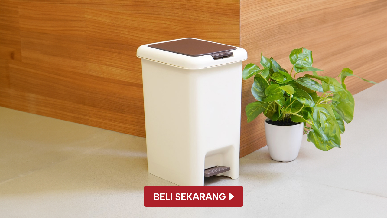 Tempat Sampah Pedal Coklat - Tempat Sampah - SELMA