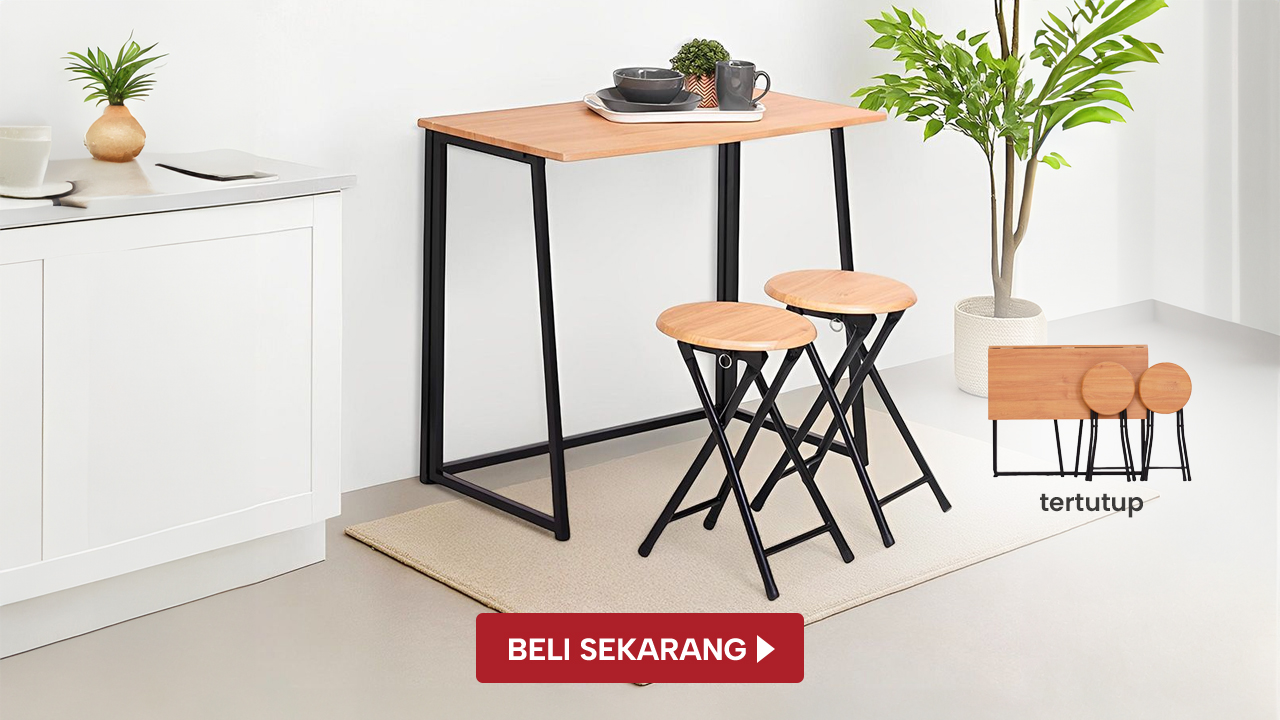 2. Set Meja Makan Oak - Micro Living - SELMA